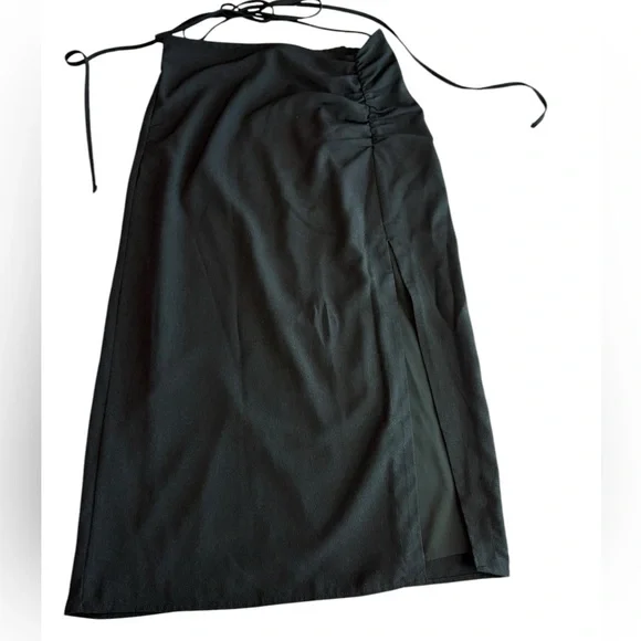 Cinched Tie-Waist Midi Skirt - Picture 2 of 5